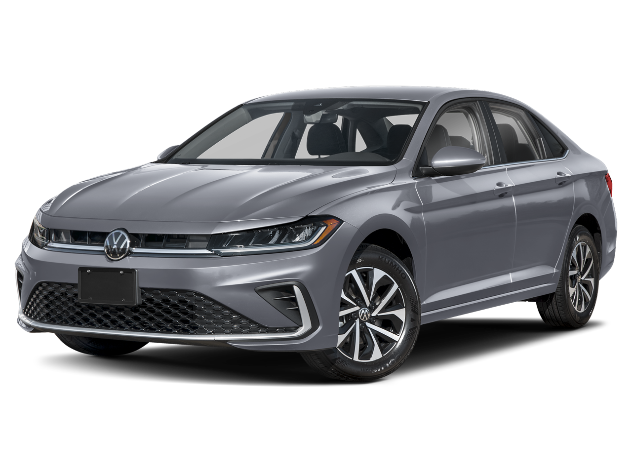 2026 Volkswagen Jetta 1.5T S in Platinum Gray Metallic — front three-quarter view