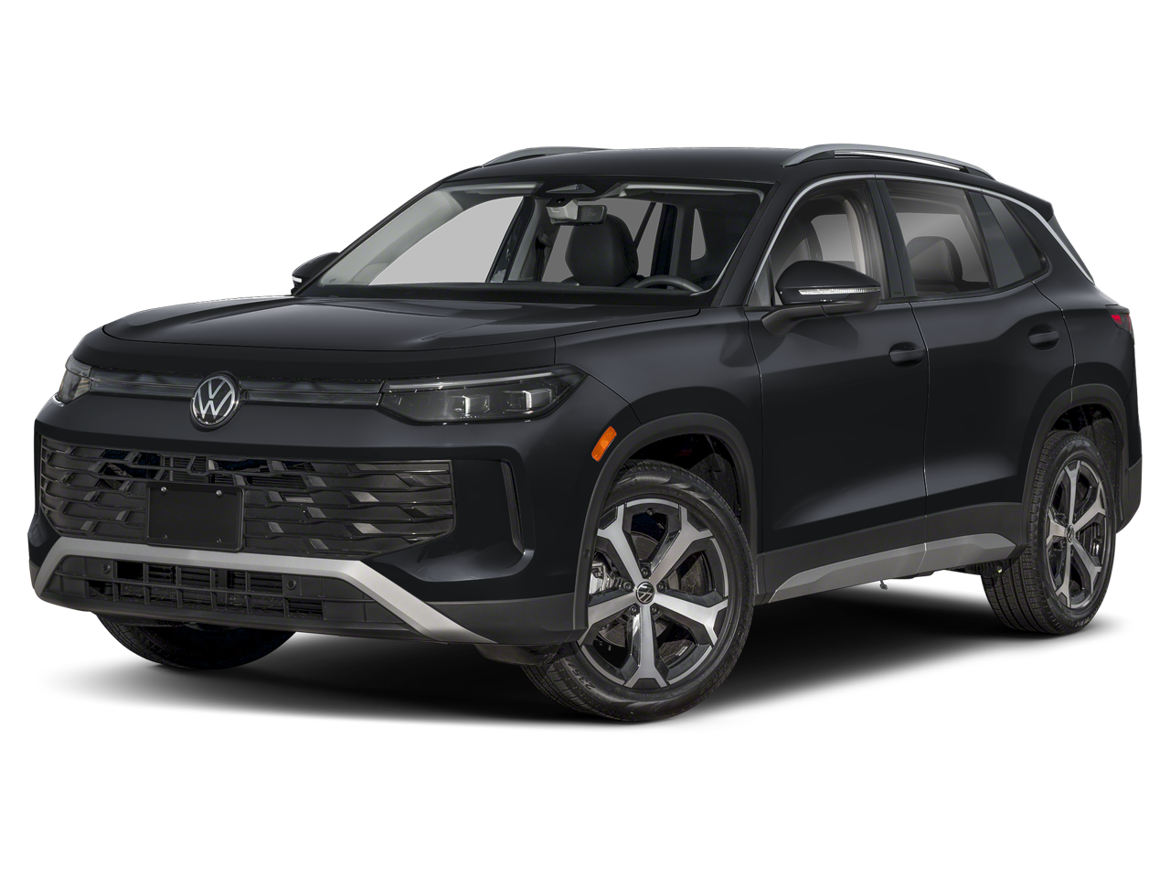 2026 Volkswagen Tiguan 2.0T SE in Deep Black Pearl — front three-quarter view