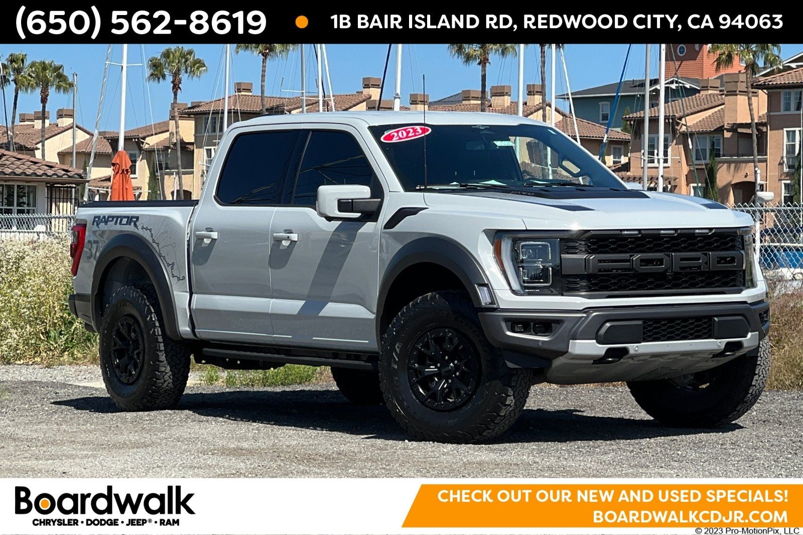 2023 Ford F-150 Raptor 37 Performance Package in Avalanche — front three-quarter view