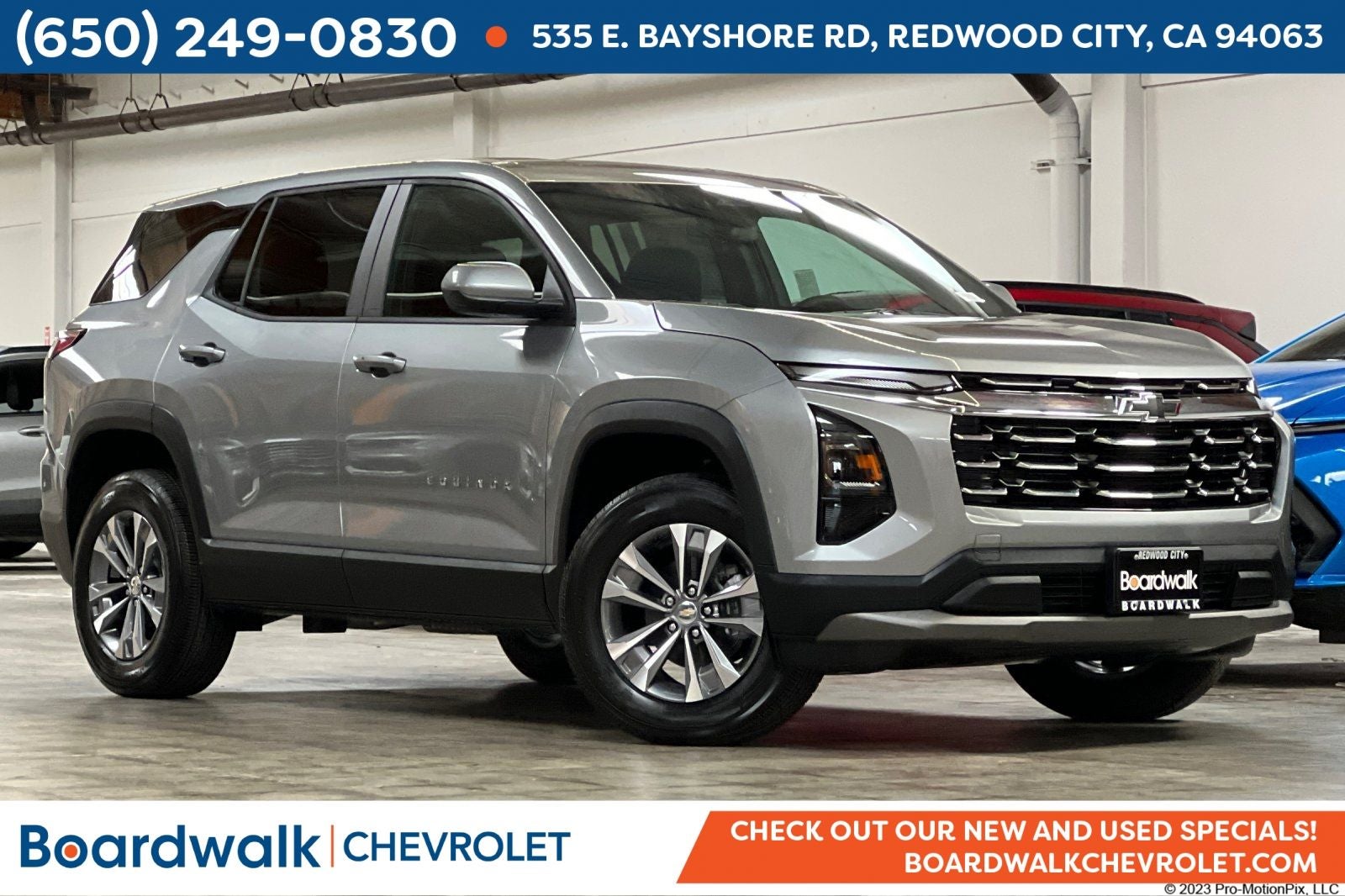 2026 Chevrolet Equinox LT in Sterling Gray Metallic — front three-quarter view