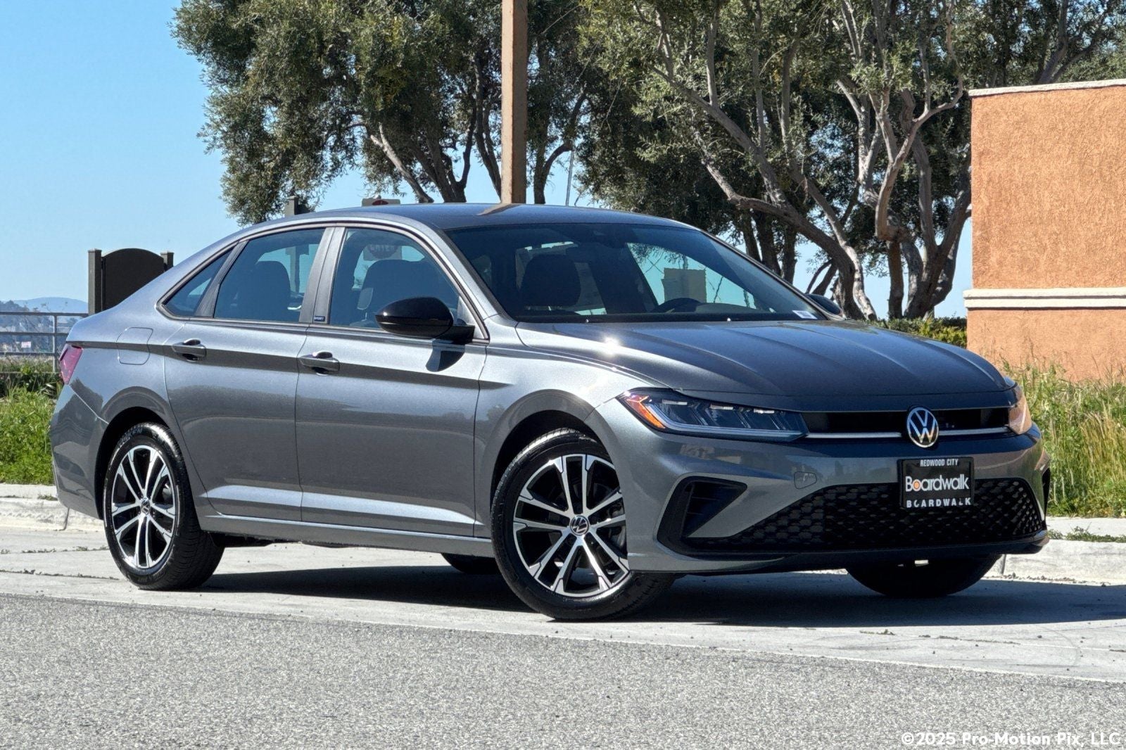 2026 Volkswagen Jetta 1.5T Sport in Platinum Gray Metallic — front three-quarter view
